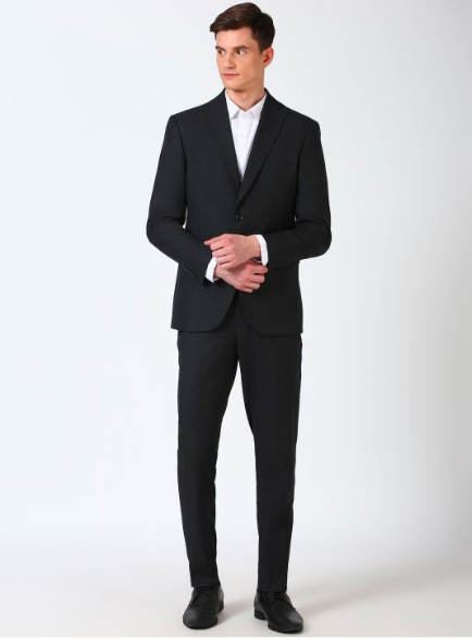Formal Slim-Fit Single-Breasted Two-Piece Suit