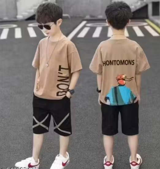 Sky Magic Boys Cotton Back Printed T-shirts