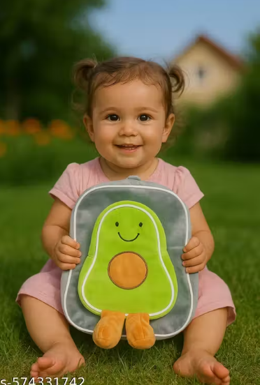 Kids School Bag Soft Plush Backpacks Cartoon Boys Girls Baby