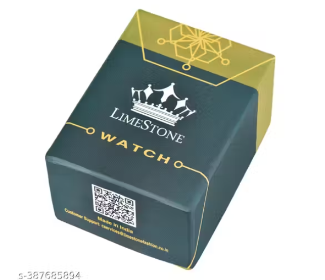 Day & Date Functioning Original HMTS Gold Plated Adjustable HMTS Bracelet Quartz Analog Watch - For Men