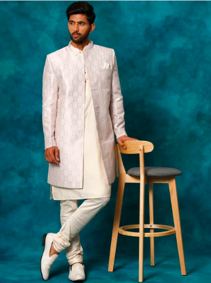 Embroidered Indo Western Sherwani Set