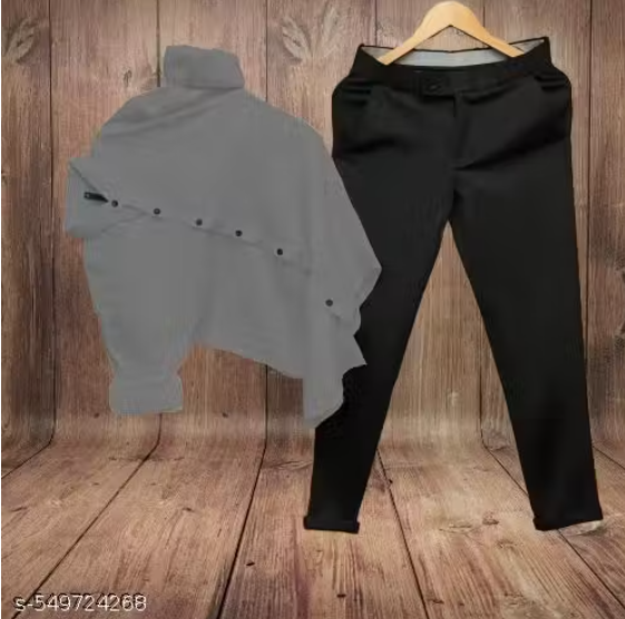 Men's Solid Slim Fit Formal Pair