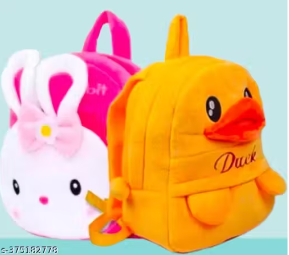 2 combo pack Premium quality rabbit+ duck bag 2 to 5 years baby boy girl school bag