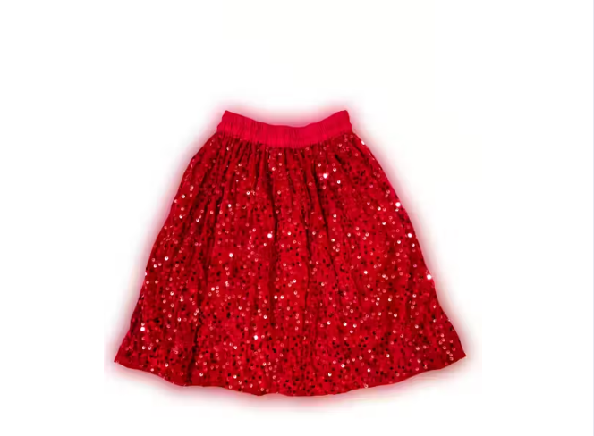 Twinkle Charm: Ruby Radiance Skirt
